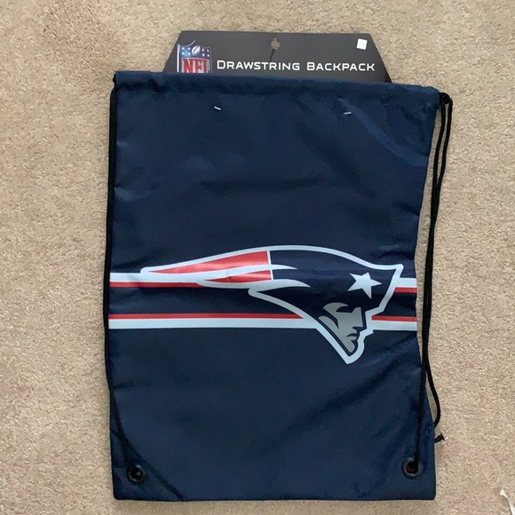 NFL England Patriots Drawstring Backpack - Picture 1 of 9